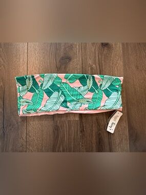NWT Dippin Daisy’s Bandeau tropical Print Swim Top size XL